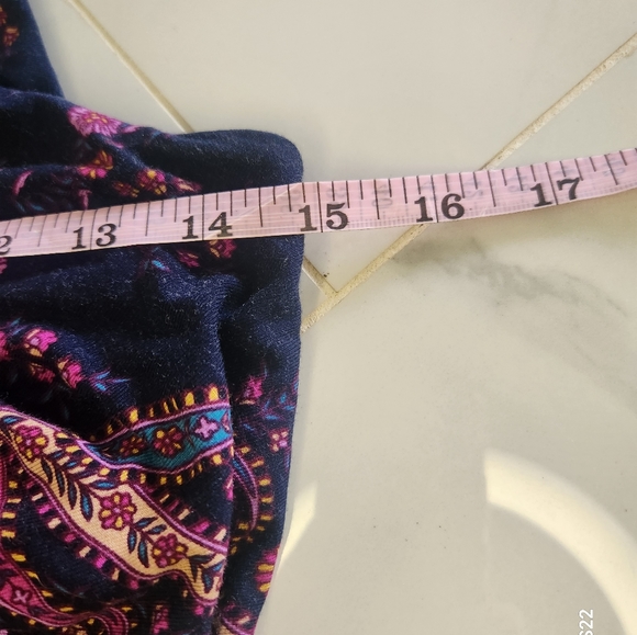 Tommy Bahama Spring Summer XS Navy Blue Purple Paisley Sleeveless Dress - Picture 7 of 11